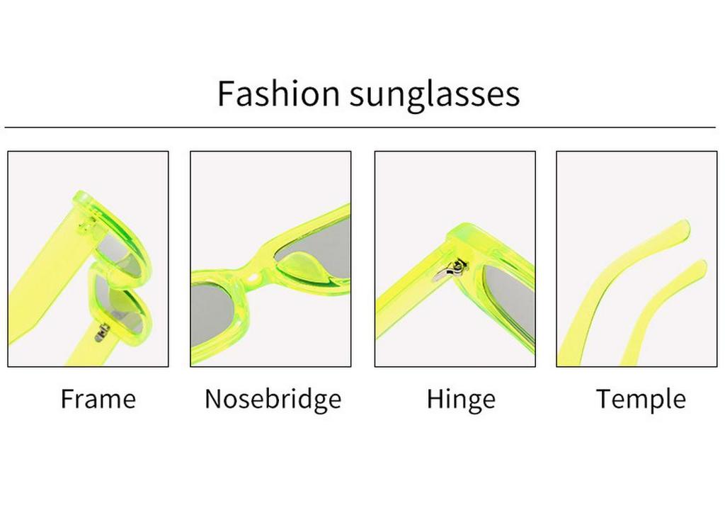 Retro Unisex Small Square Frame Sunglasses - European & American Style 95004