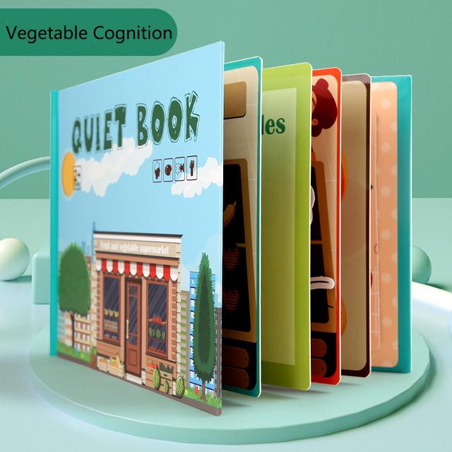 Montessori Toddler Busy Book Learning Activity Quiet Book for Early Education 2-4 Years