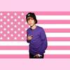 Arazzo bandiera americana rosa