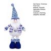 Yousheng Long Leg Christmas Plush Doll Standing Santa Snowman Reindeer Figure with Stretchable Leg for Holiday Winter Home Decoration