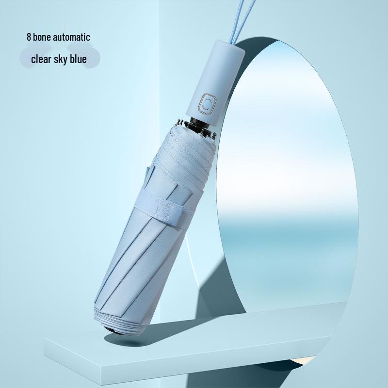 

Automatic Minimalist Sun & Rain Folding Umbrella - Stylish Logo Gift