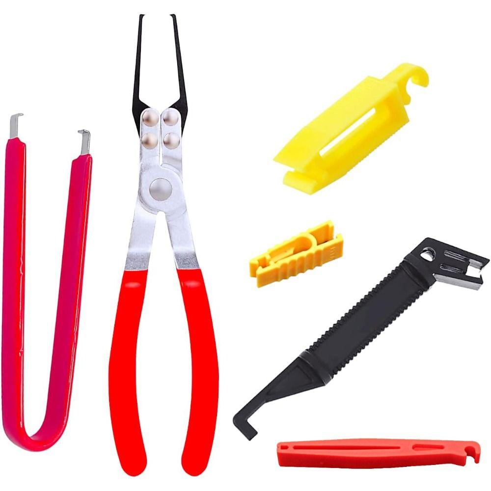 6Pcs/Set Metal Fuse Puller Pliers Non-slip Clamp Fuses Puller Tool