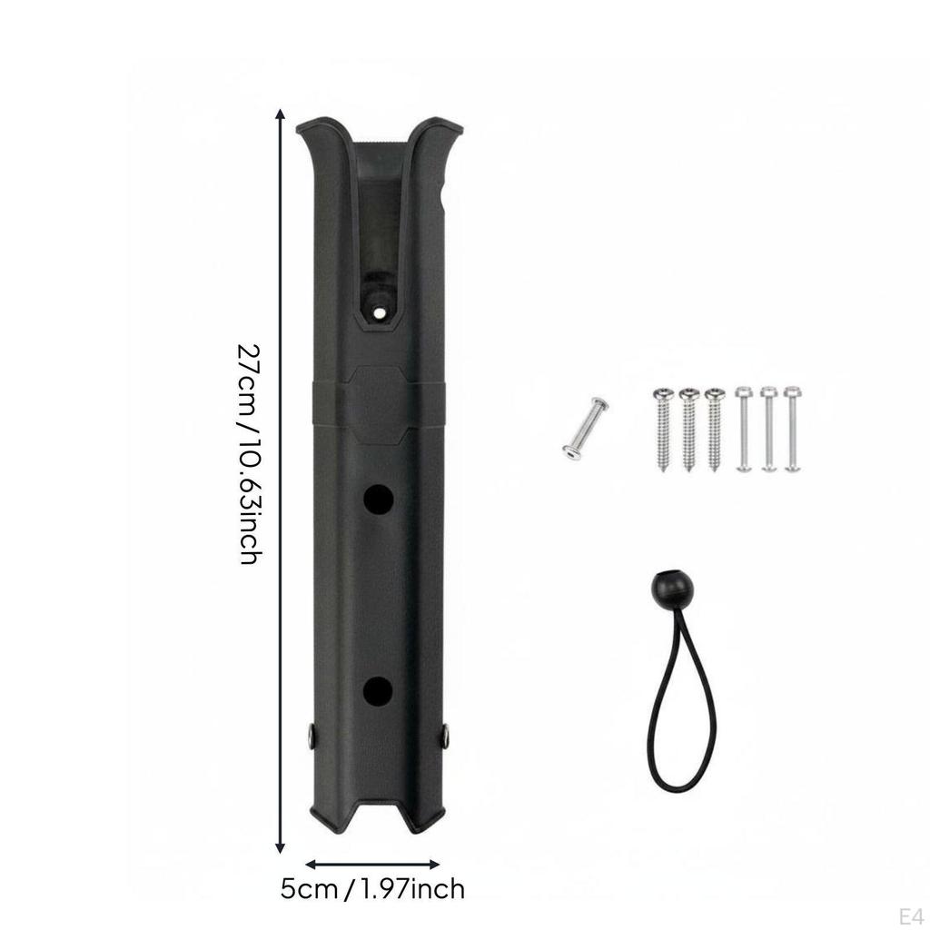 Single Tube Rod Holder Portable Fishing Pole Bracket Easy Installation Boat Rack for Boaters,