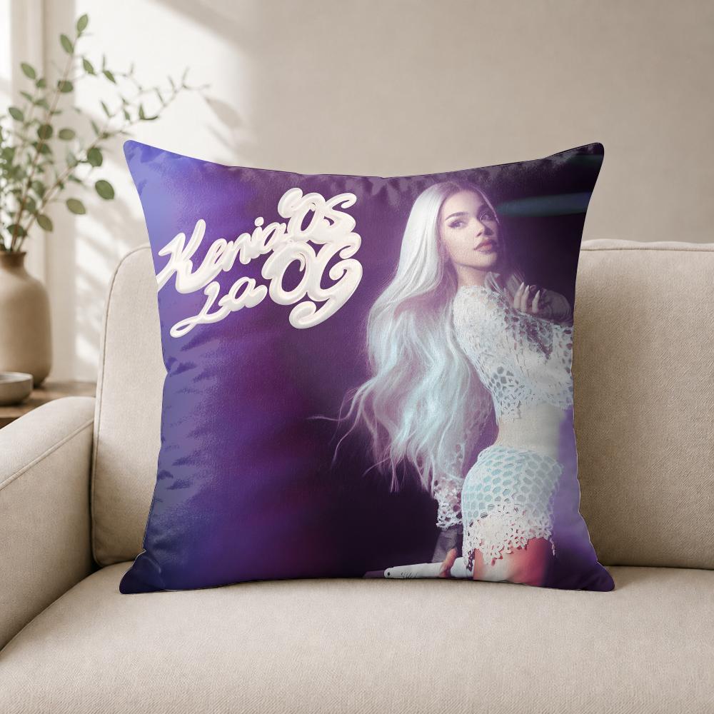 Cushion Cover Wrinkleresistant Short Plush Pillow Case Breathable Machinewashable Singer Kkenia Os Pink Aura