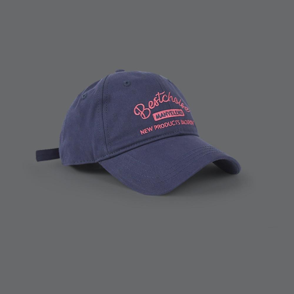 Letter Embroidery Baseball Cap Cotton Duck Tongue Hat New Sun Visors  Women