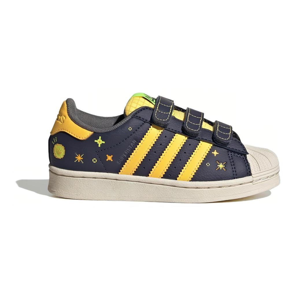 Adidas Originals SUPERSTAR COMFORT CLOSURE Cushioning Abrasion Resistant Breathable Low top Kids' Skateboarding Shoes IF4321