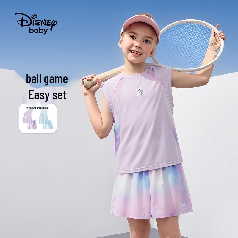 Disney Girls  Gradient Sleeveless Shorts Sports Set 150