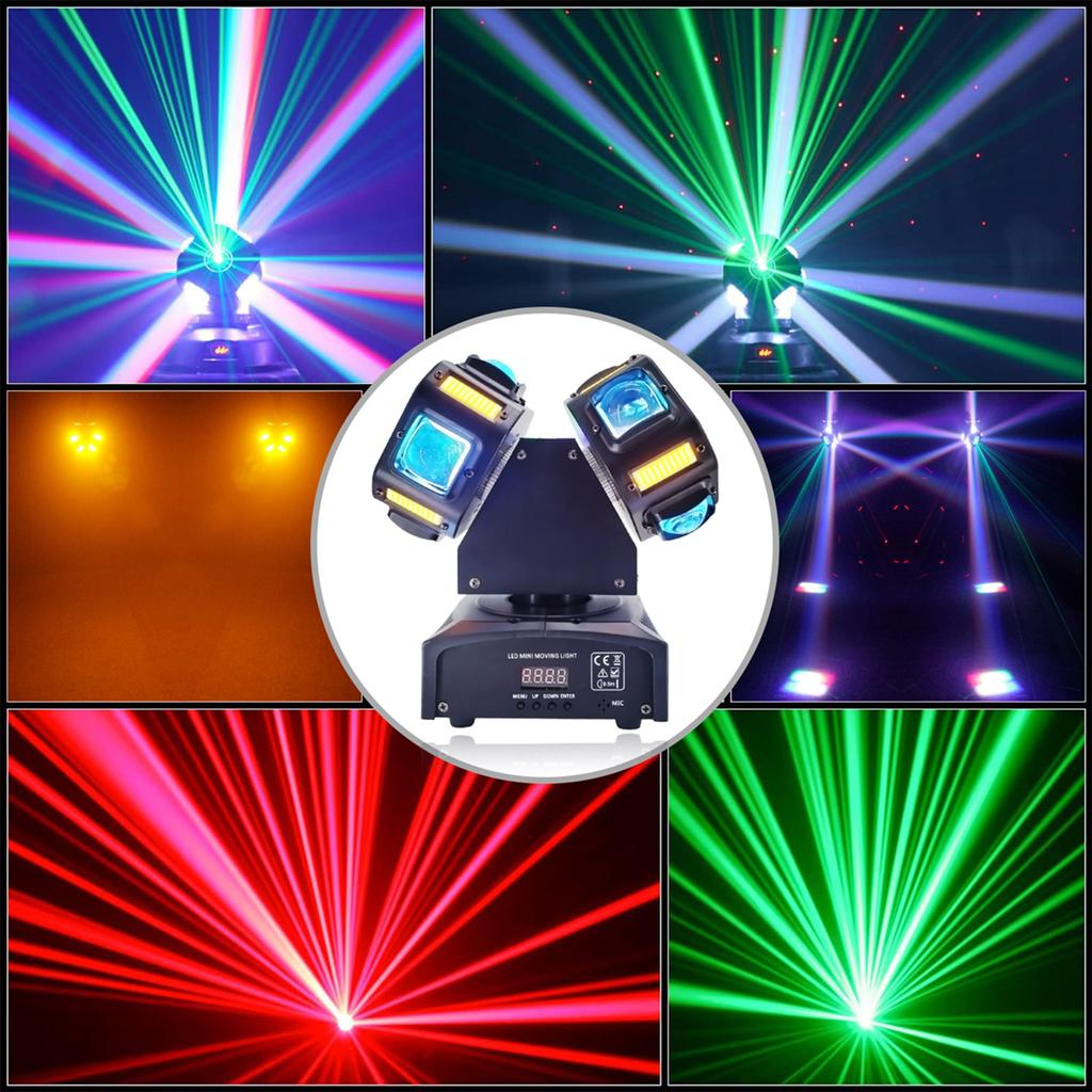 Moving Head Stage Lamp Infinitely Rotating Support DMX512 Signal/Master/Slave/Auto Demo/Sound