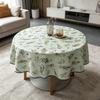 Kitchen Dining Room Daily Arrangement Convenient Soft Fabric Cotton Round Table Cloth