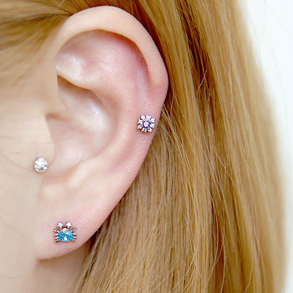 [1+1] Fashion Piercing Mini Bling 2 Types (Sold Individually)