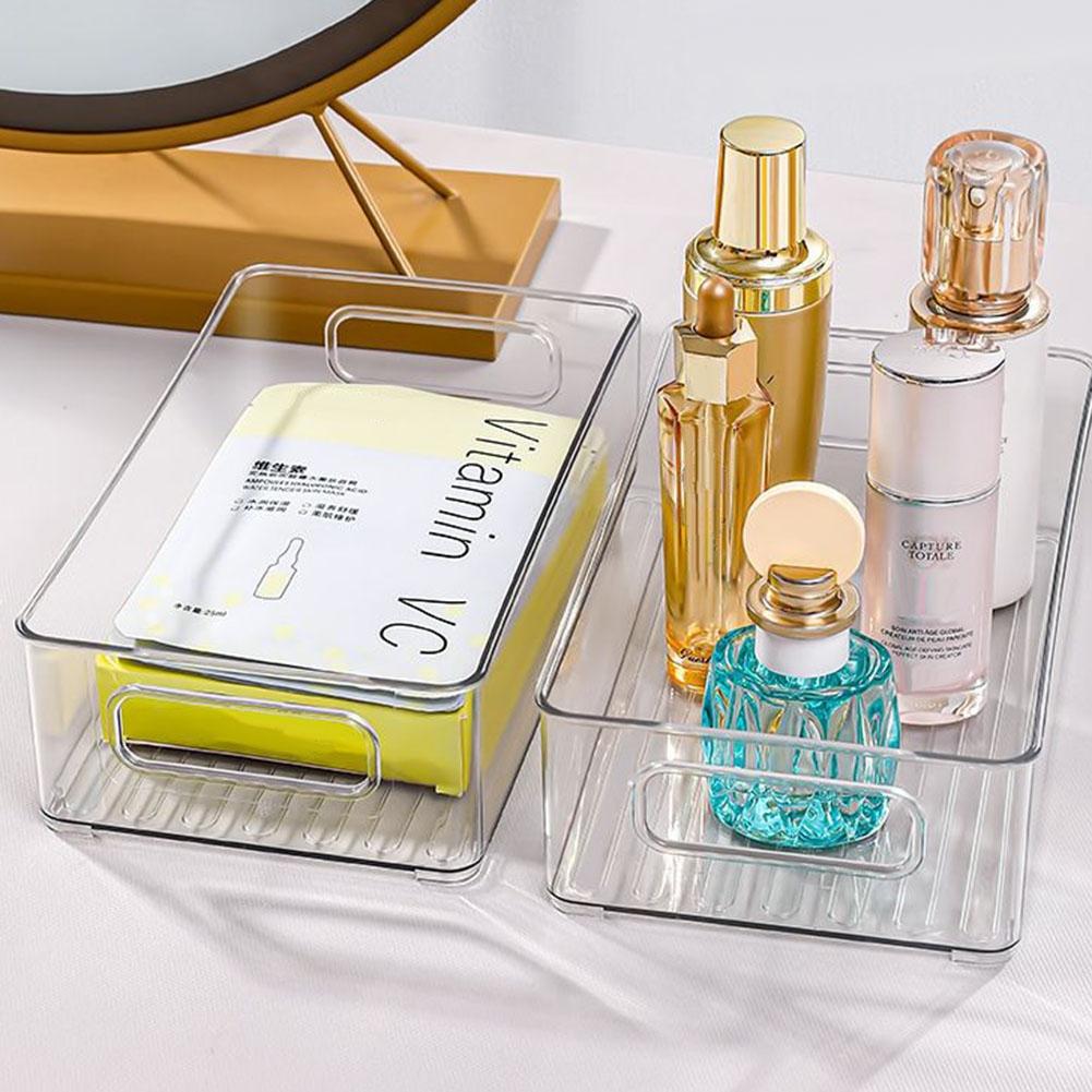 Aufbewahrungsbox mit Griffen Acryl Schrank Organizer