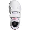 (TD) Adidas Advantage Court Two Hook-and-Loop 'White Real Pink' Baby GW6501