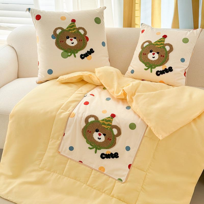 2025 Foldable Car Interior Cushion & Blanket: Converts Between Backrest Pillow and Air Conditioning Quilt