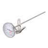 Milk Thermometer Professional High Accuracy Long Stem Stainless Steel Dial Thermometer for Coffee