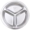 304 Stainless Steel Divided Round Dinner Plate