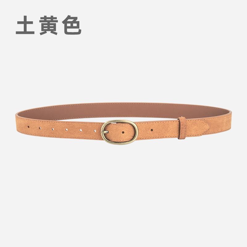 Retro Women'S Belt Trendy With Matte With Jeans Decorative Leather Belt Women