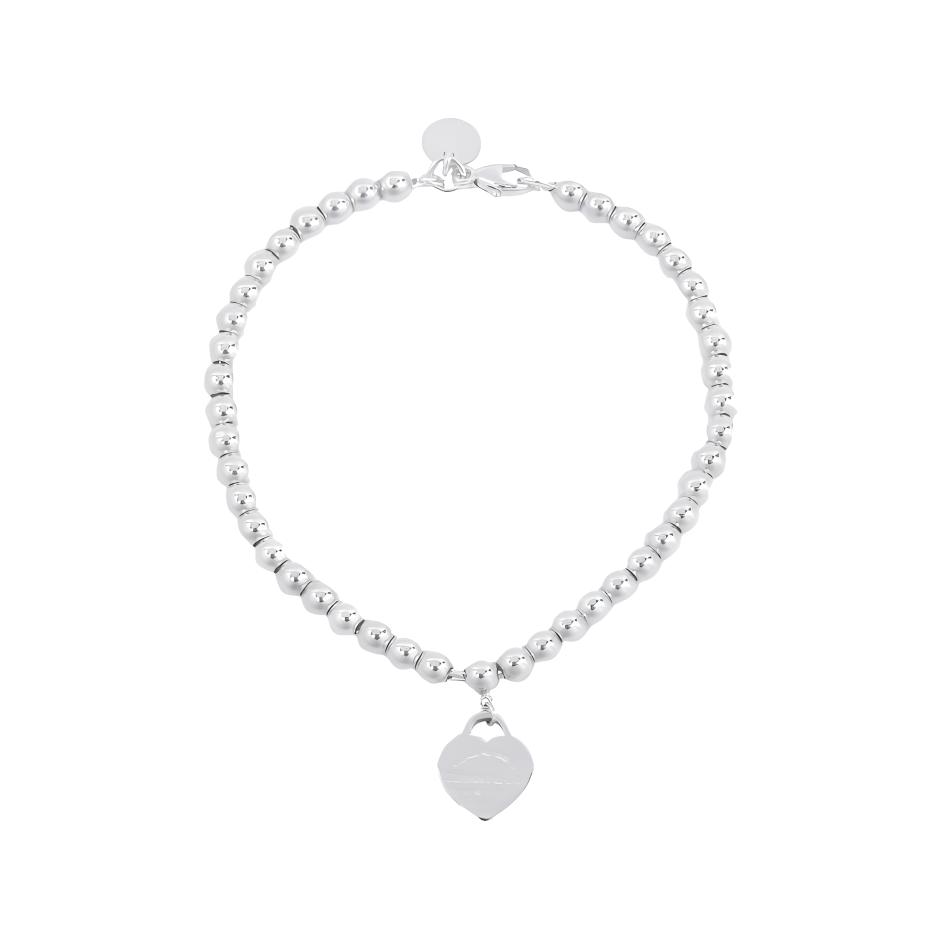 Tiffany & Co.. Return To Tiffany Herzanhänger Perlenarmband Damenarmband Silber 27631886