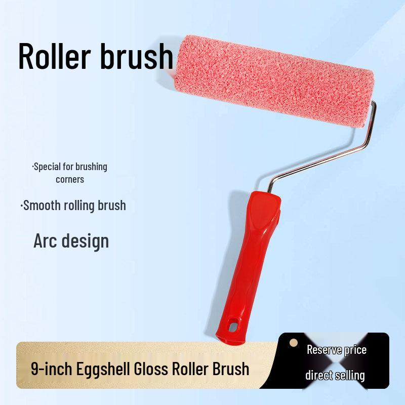 Premium Lambskin Roller Brush for Interior & Exterior Latex Paint with Eggshell Sheen