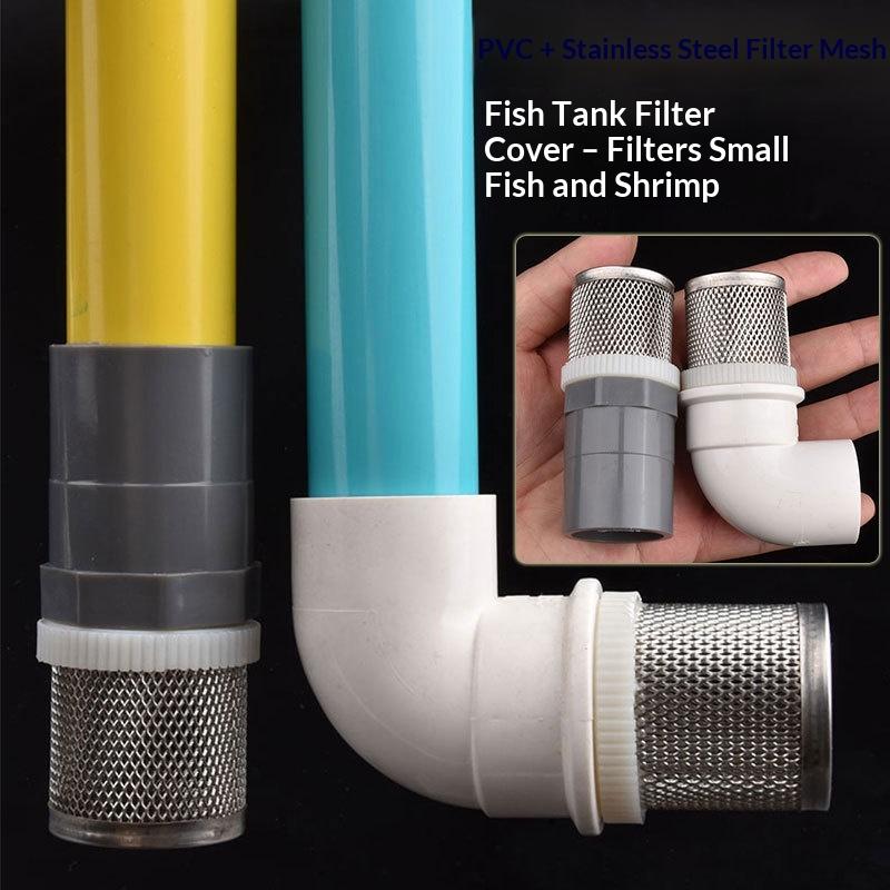 20~63Mm 304 Stainless Steel Filter Pvc Pipe For Small Aquarium Tank Water Pump Inlet Tube Filter Garden Drip Irrigation Filter