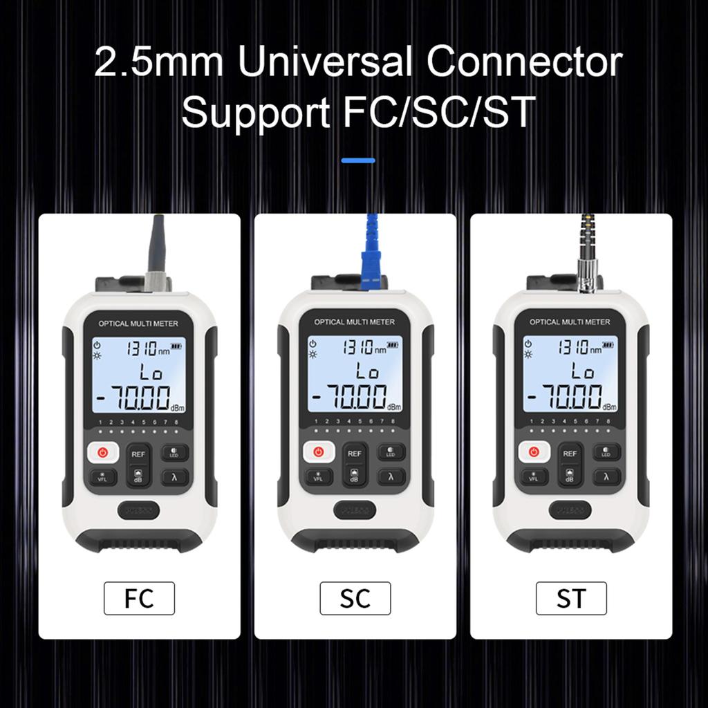 3 in 1 Optischer Leistungsmesser Visual Fault Locator Netzwerktester Multifunktional Genau Optisch