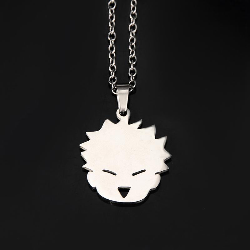 Cartoon  Anime Jujutsu Kaisen Necklace For Women Men Gojo Satoru Cute Cat Pendant Necklaces Jewelry Accessories Gifts