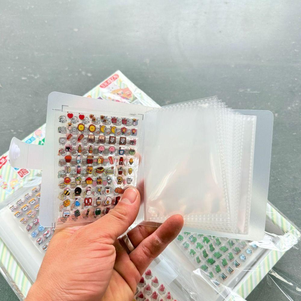 Empty Nail Stickers Album Transparent Nail Accessories Organizer  Accessories Storage
