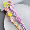 2Pcs Synthetic Lantern Gourd Twist Bubble Braids Colorful Girls Bow Wig Hairbands  Party