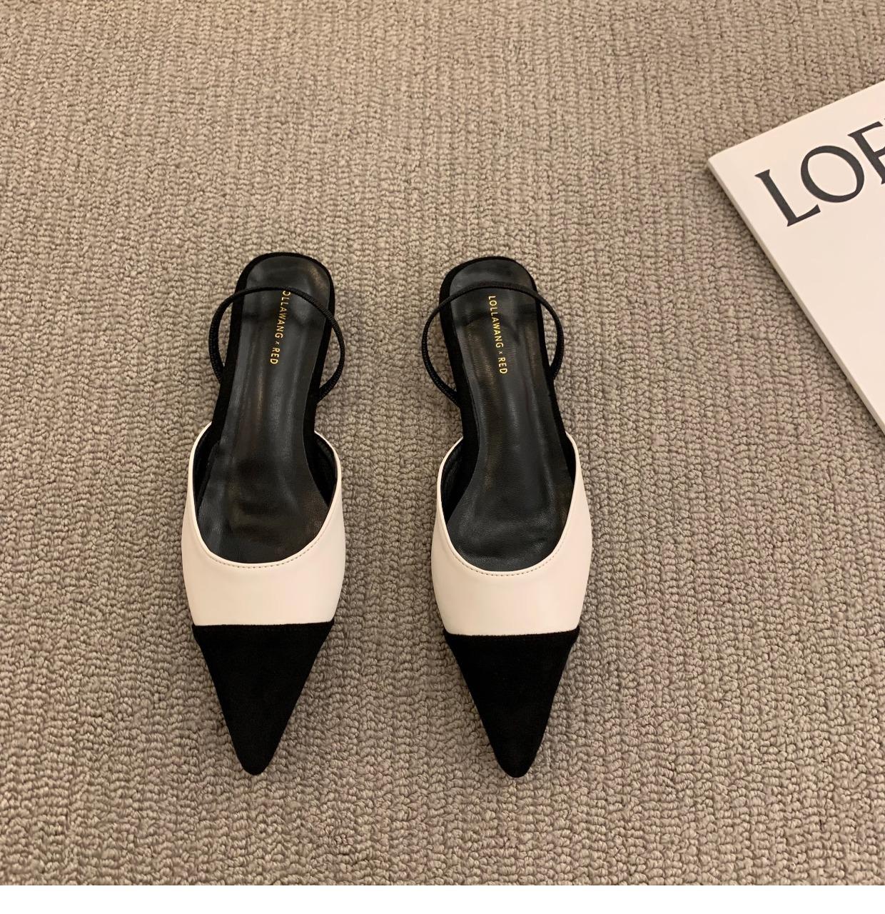 

2024 Новая летняя мода Острый носок Нескользящий ремешок с пряжкой Сексуальные женские сандалии Массивный каблук Банкет Дизайнерская женская обувь Сандалии 35 бежевый