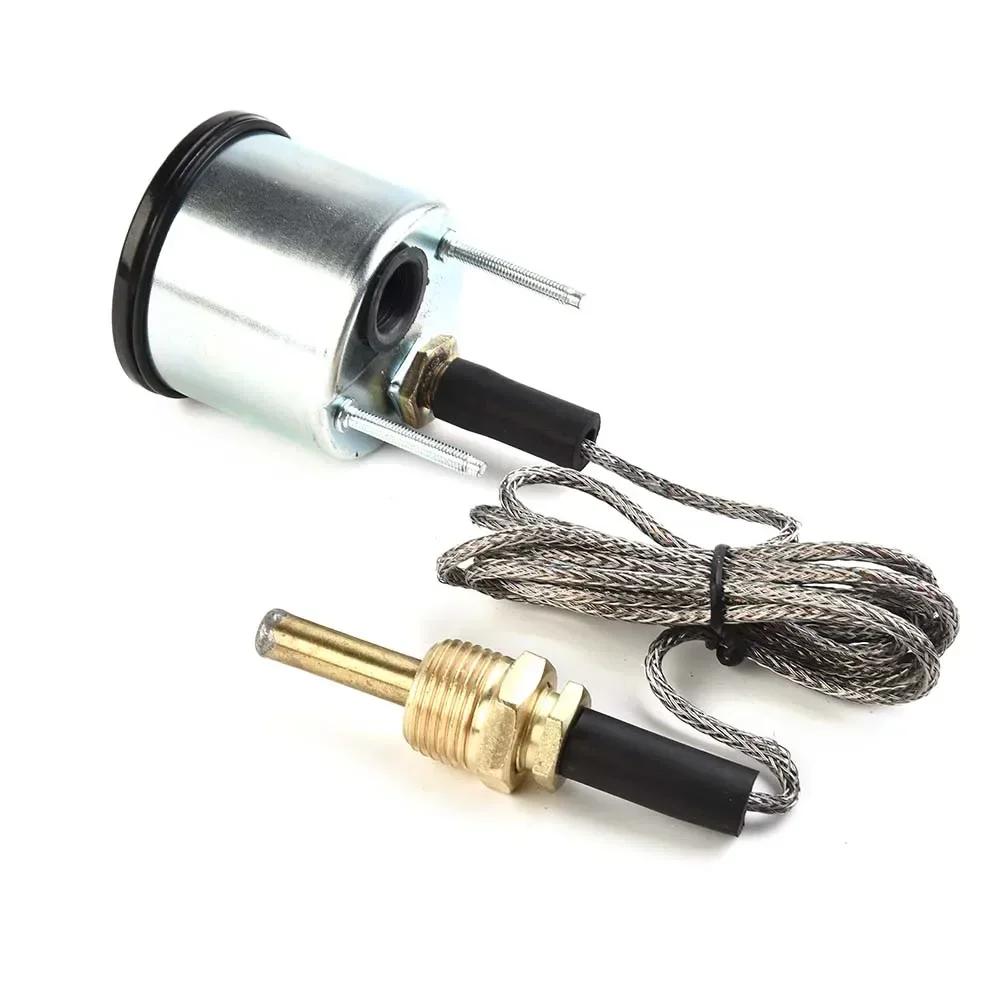 Water Temperature Gauge 130℃/265℉  Meter With Sensor Pointer Mechanical Temperature Sensor Fahrenheit Temperature Device