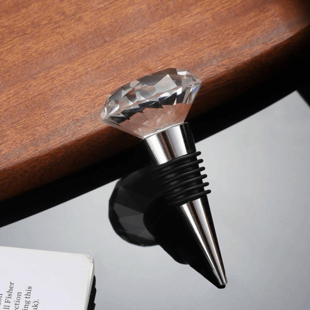 2PCS Reusable Crystal Wine Bottle Stopper Decorative Wine Bottle Cork Wine Bottle Sealer Party