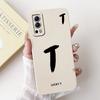Per Custodia Vivo Y52 5G V2053 Carina Lettere Fortunate Cover Morbida Custodia in TPU Per Vivo Y72 Y 52 VivoY52 VivoY72 5G V2041 Custodie Bumper