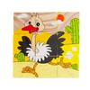 Klocki Drewniane Puzzle Układanka Zwierzęta 6W1 Zoo 9 Elementów Dzieci