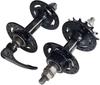 SUZUE Large Hub for Fixed Front and Rear Sealed 16T Fixed Ring Release Only On the Front 100mm Gears, Set, 36H/36H, Black, Bearings, Gear/lock