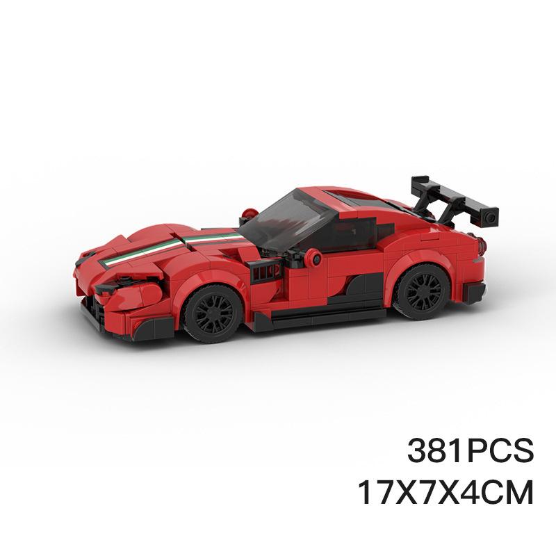 Building Block Compatible With 109529 812Gts V12 Speed Series Engine 8 Grid Car