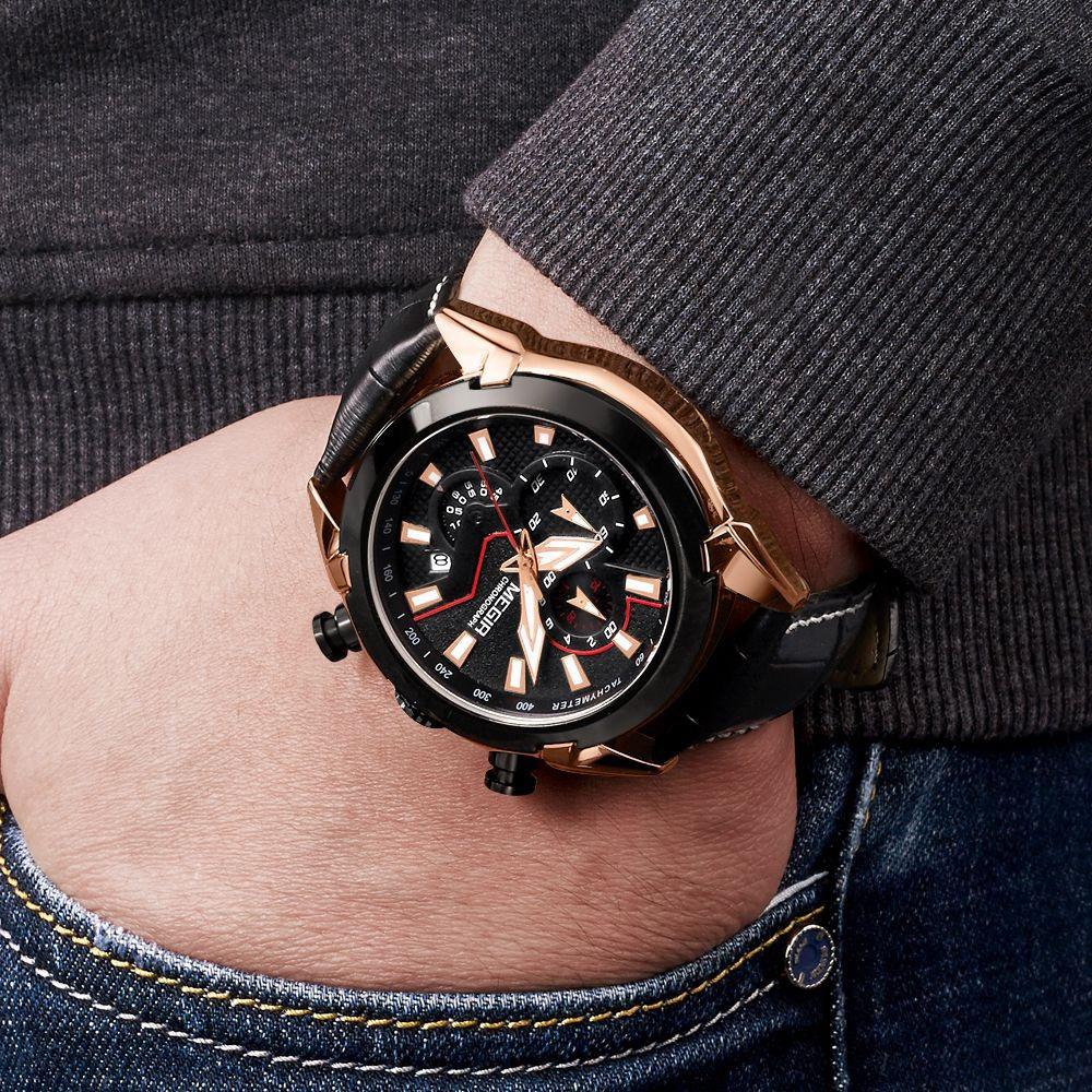 Herren Sportuhren Top-Marke Luxus Chronograph Uhr Männer Wasserdicht Leuchtende Militär Herrenuhr