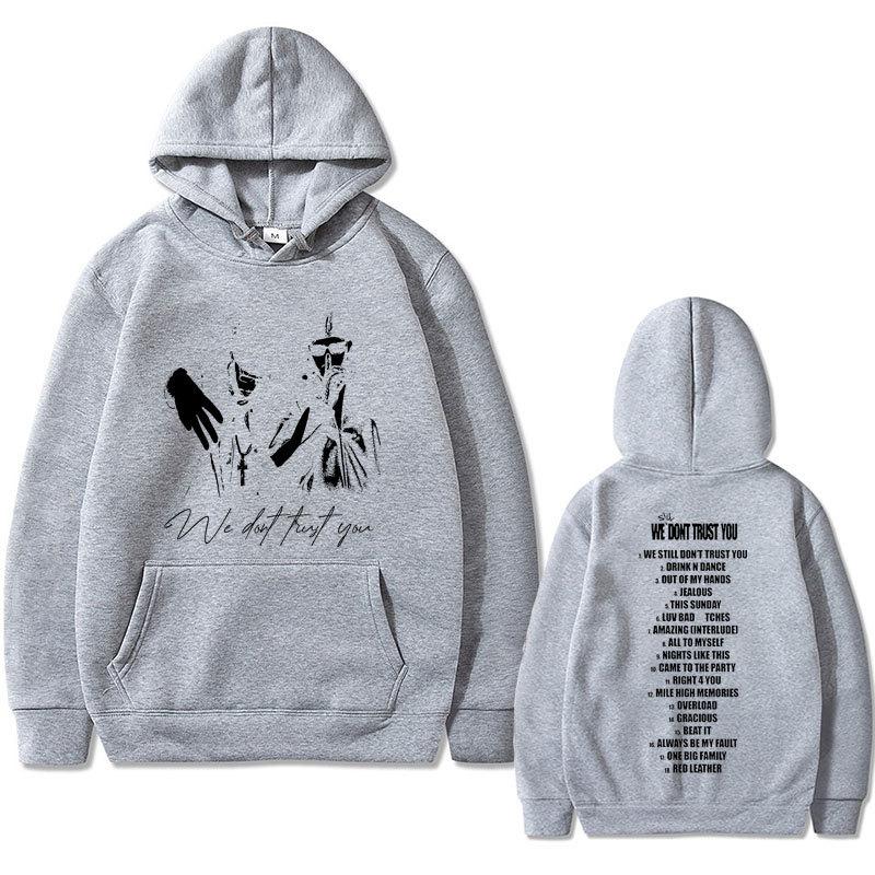 Rapper Metro Boomin and Future We Don't Trust Print Autumn Fleece Hoodie Regular Fit Long Sleeve Clothes Streetwear