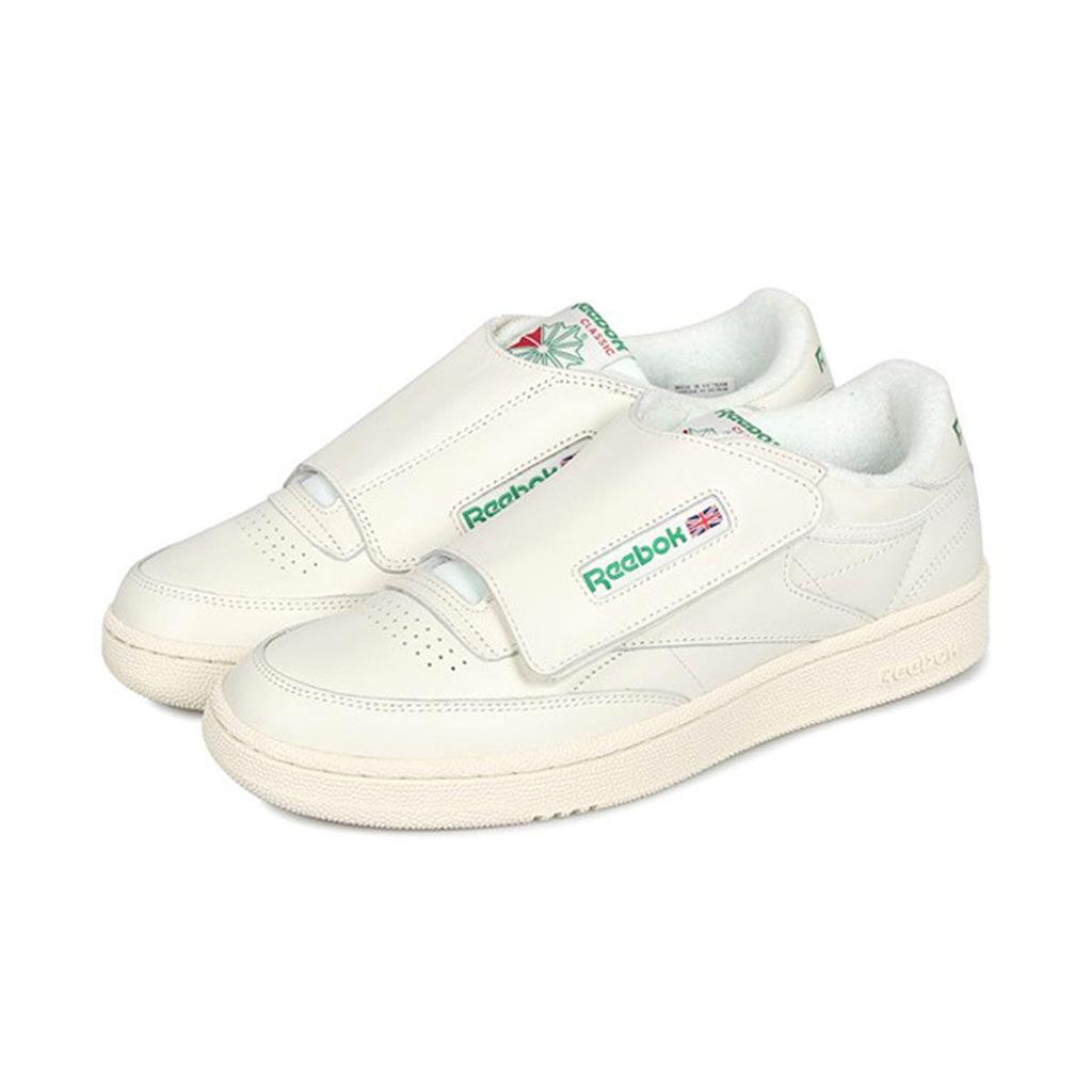 Reebok Tênis Club C Stomper Leves de Cano Baixo Tênis Masculinos Off-White DV5752