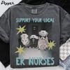 Comfort Colors Raccoon Emergency Department Shirt, ER Nurse Tee, Possum Team T-Shirt, Nurse Week, ED Nurse Nursing School, Graduation