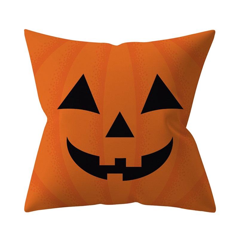 Super Soft Halloween Pumpkin Throw Pillow Case For Cozy Sofa And Festive Home Decor