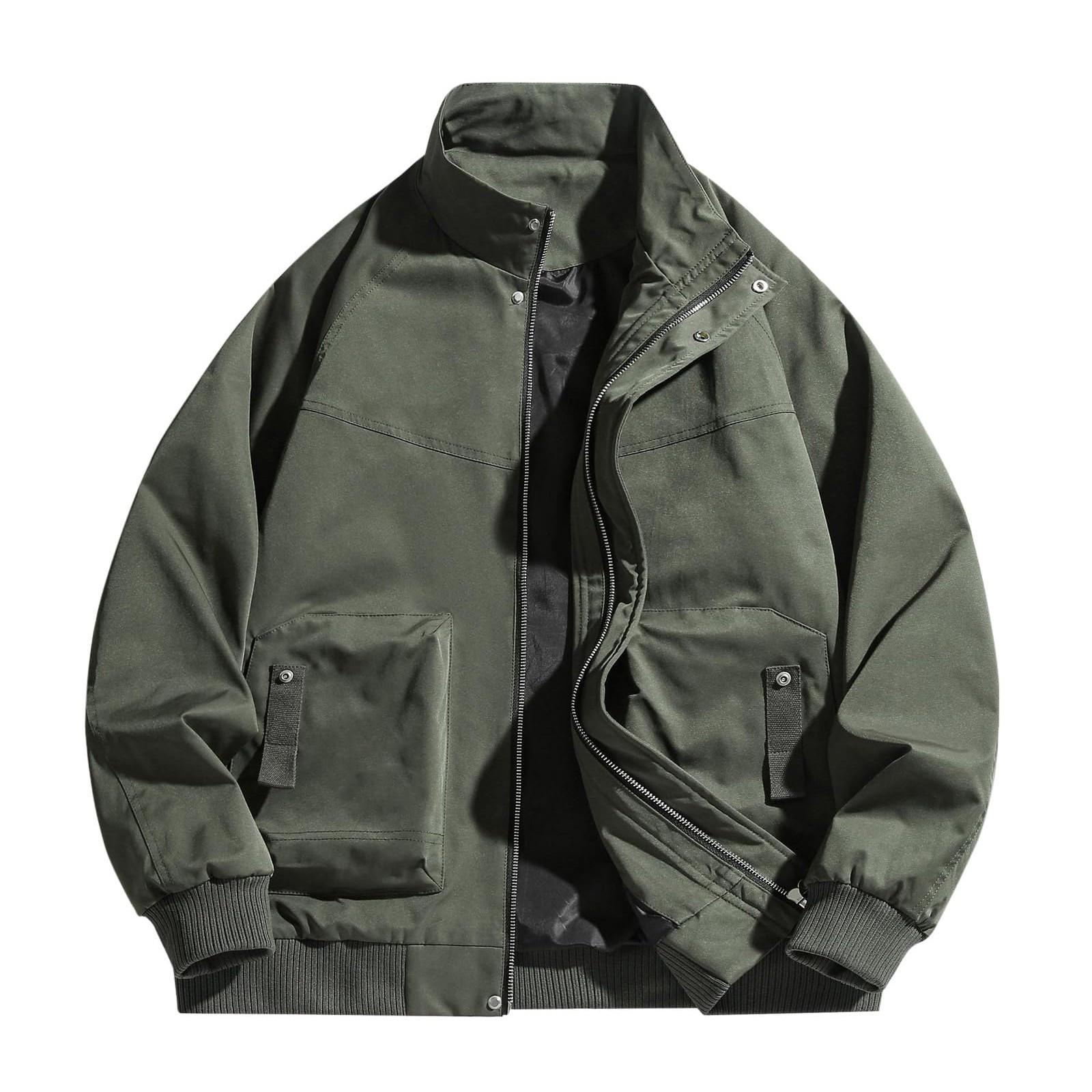 

Мужская повседневная уличная однотонная модная куртка с карманами XXXXXXXXL