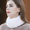 Bibs for Men and Women In Winter, Korean Version Thickened Neck Guard, Warmth, Handmade Otter Rabbit Fur Scarf, Hairband, Dual-purpose Neck Cover