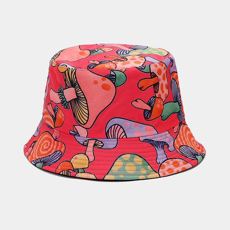 Colorful Print Bucket Hat Panama For Women And Men Outdoor Sunshade Fisherman Caps Summer Travel Beach Bob Foldable Basin Cap