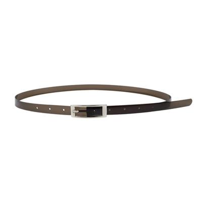 Charmeeze Τετράγωνη δερμάτινη ζώνη pvc (Καθαρό μαύρο)
