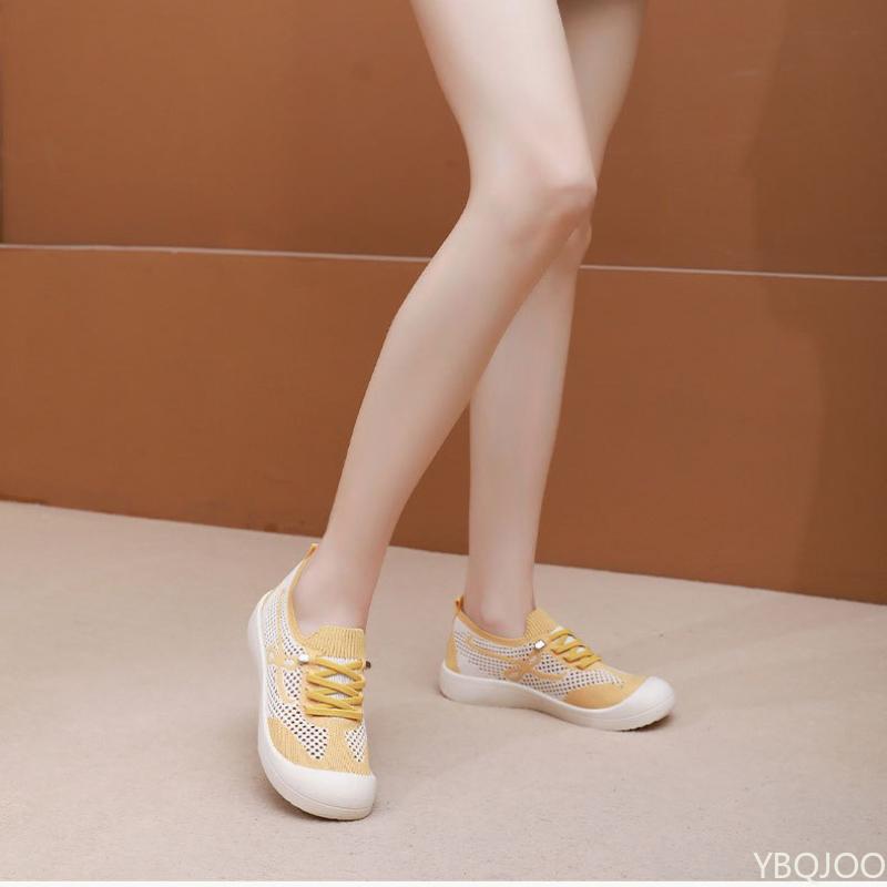 Fashion Summer new lightweight breathable mesh shoes women fashionable versatile shoes casual comfortable women flats