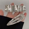 Geometric Bump Irregular Side Bangs Hair Clips Metal Hair Pins Fix Fringe Barrette Punk Hair Clips