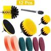 Multifunctional Electric Drill Brush Set – Floor Scrubber, Dust Remover, Polisher