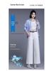 Women's High-Waist Loose Wide-Leg Jeans - Summer 2025, Casual Straight-Leg, Thin Fit for Petite Sizes