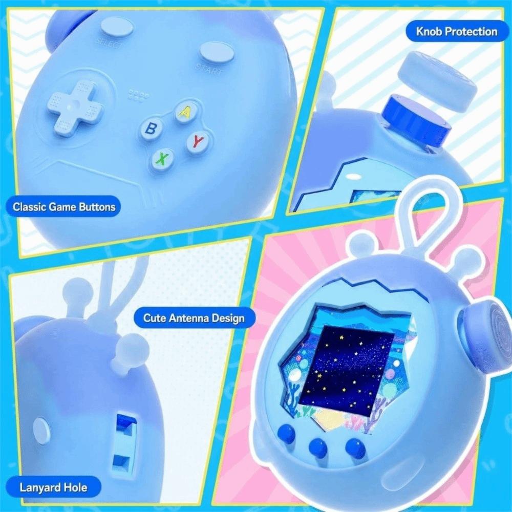 Portable Soft Shell with Knob Cap Protector Cover for Tamagotchi Paradise Electronic Pets Game Toys