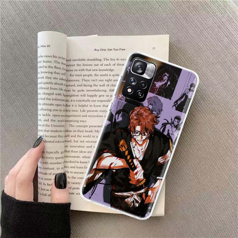 Bleach Aizen Sousuke Phone Case For Xiaomi Redmi Note 11 12 14 13 Pro Plus 5G 14S 4G 12S 10 10S 11T Pro 11S 11E Coque Fundas TPU