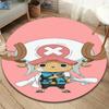 One Piece Tony Tony Chopper Round Area Rug Carpet Rug For Living Room Bedroom Sofa Playroom Decor Nonslip Floor Mat